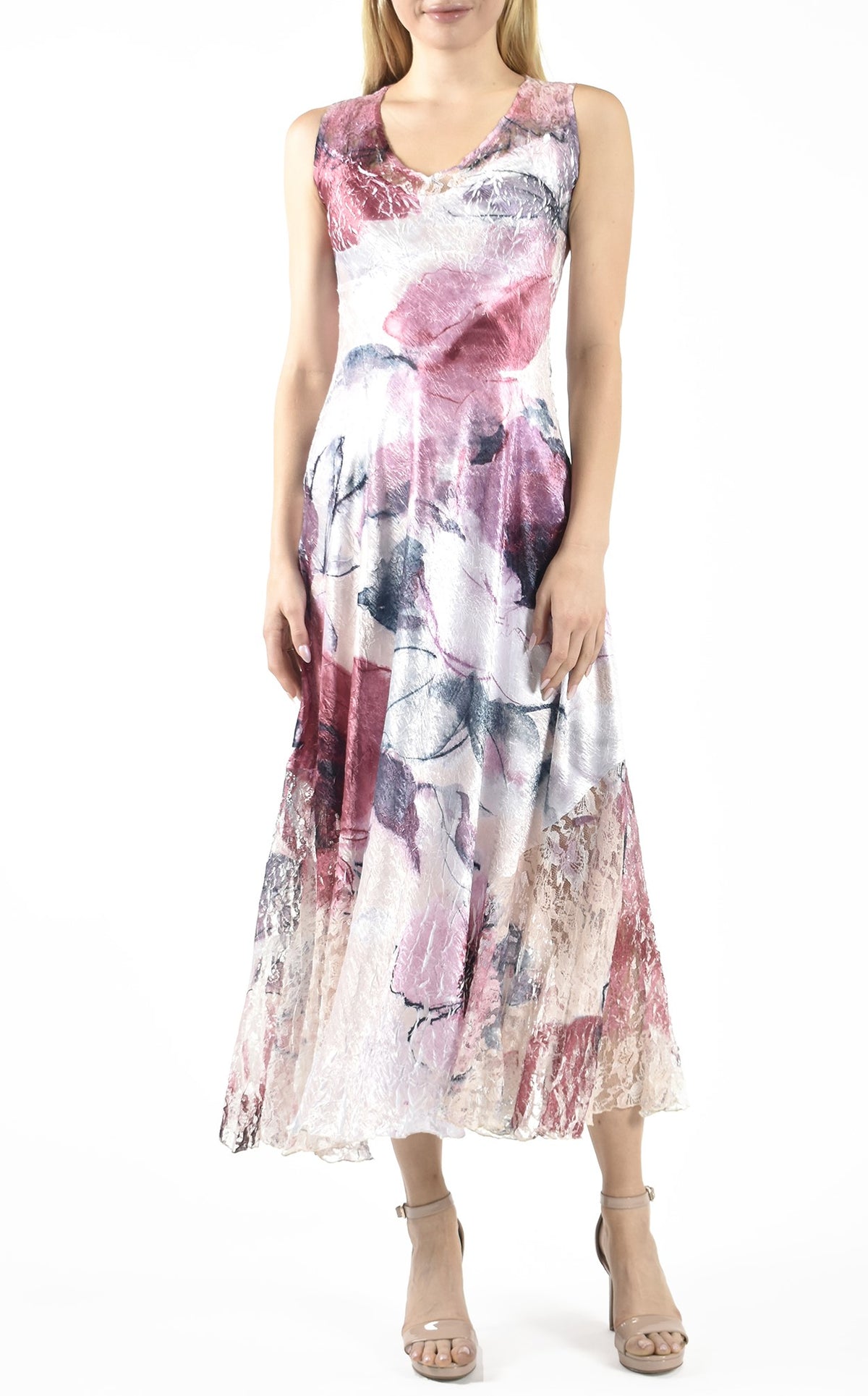Pastel Dream Print Long Dress