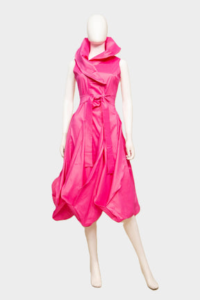 Petal Hem Wired Collar Dress