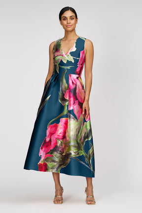 Regina Blue Opal Tea Length Dress