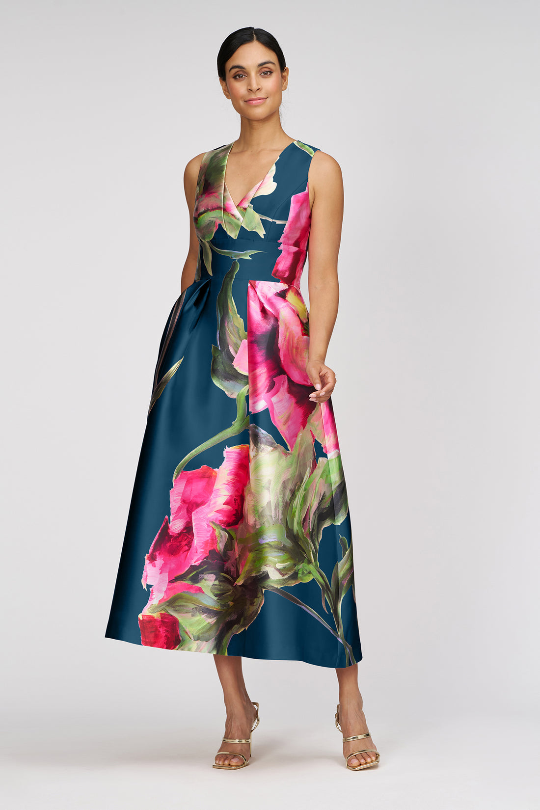Regina Blue Opal Tea Length Dress