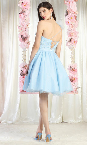 3D Floral Sparkle Tulle Dress
