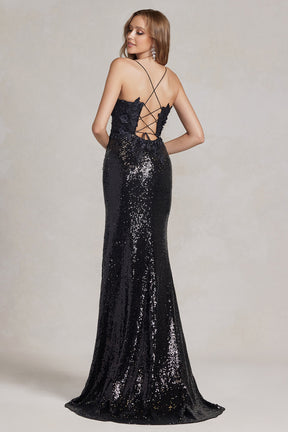 3D Flower Sequin Dress