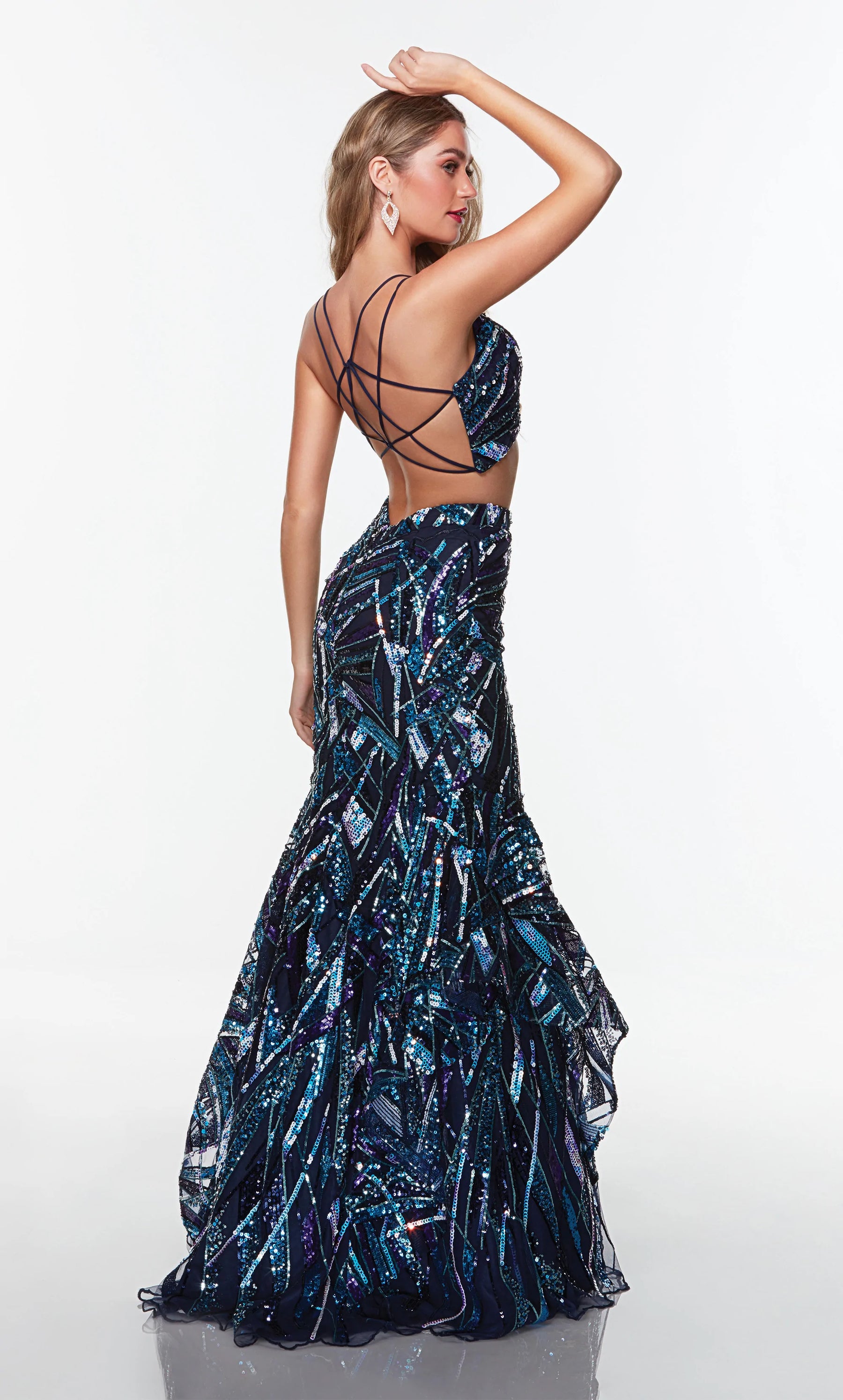 Stained Glass Sequin Two Piece Dress Stained Glass Sequin Two Piece Dress