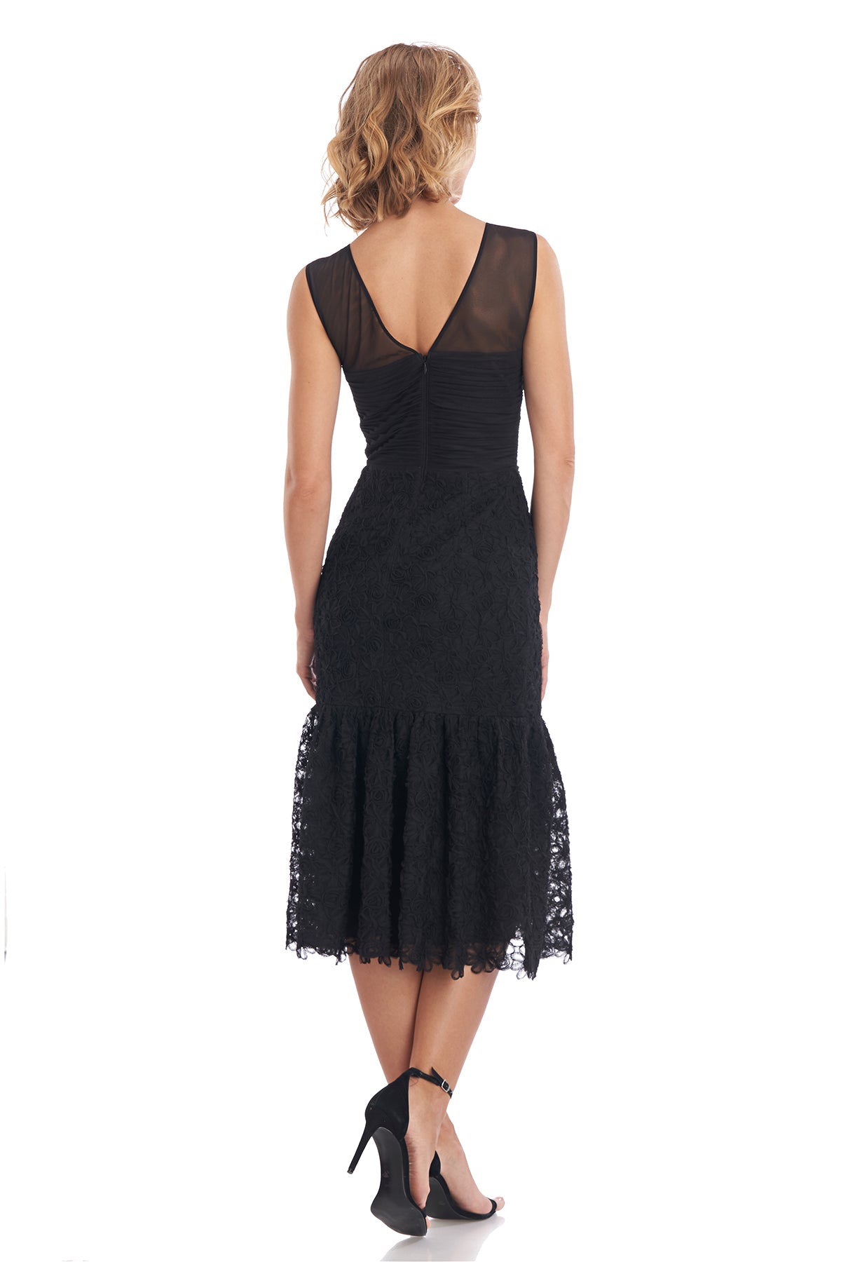 Emelyn Jewel Neck Cocktail Dress