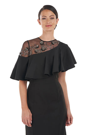 Hadley Ruffle Tea Length Dress