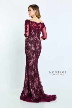Lace Gown With Crystal Embellishments