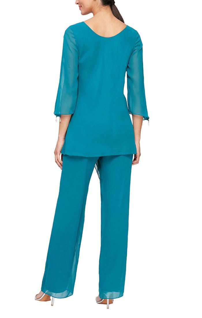 Layered Chiffon 2pce Pantsuit