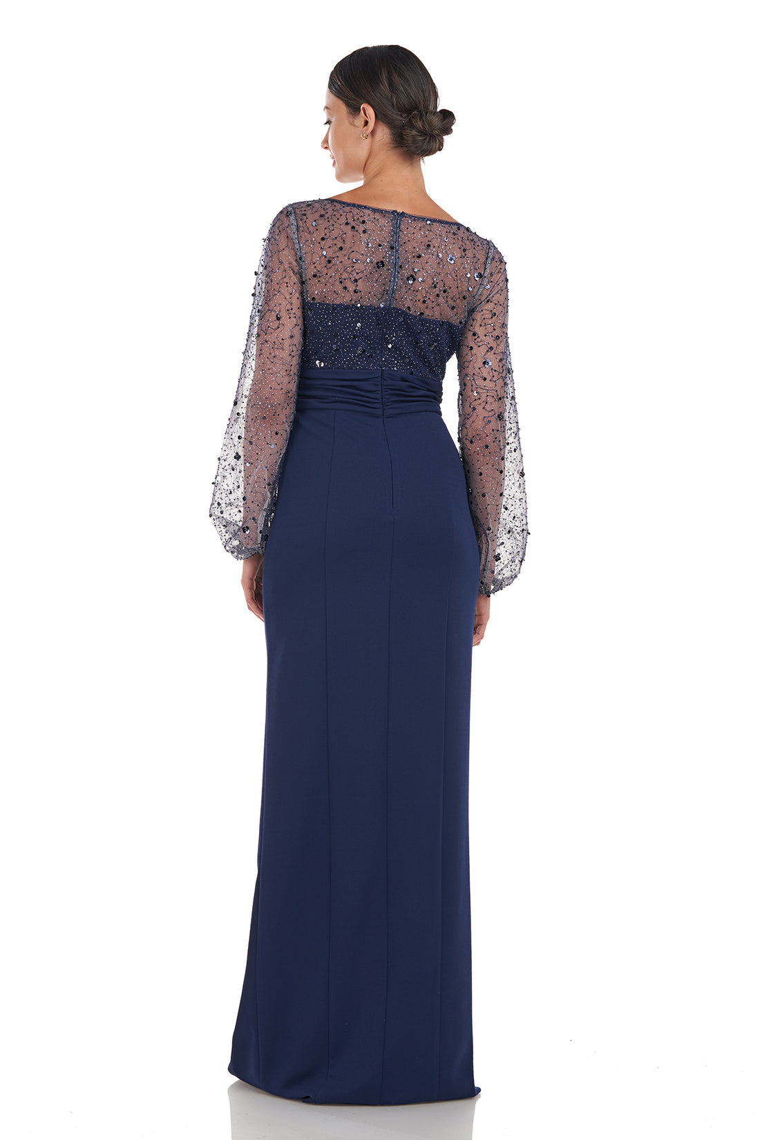 Logan Illusion Column Gown