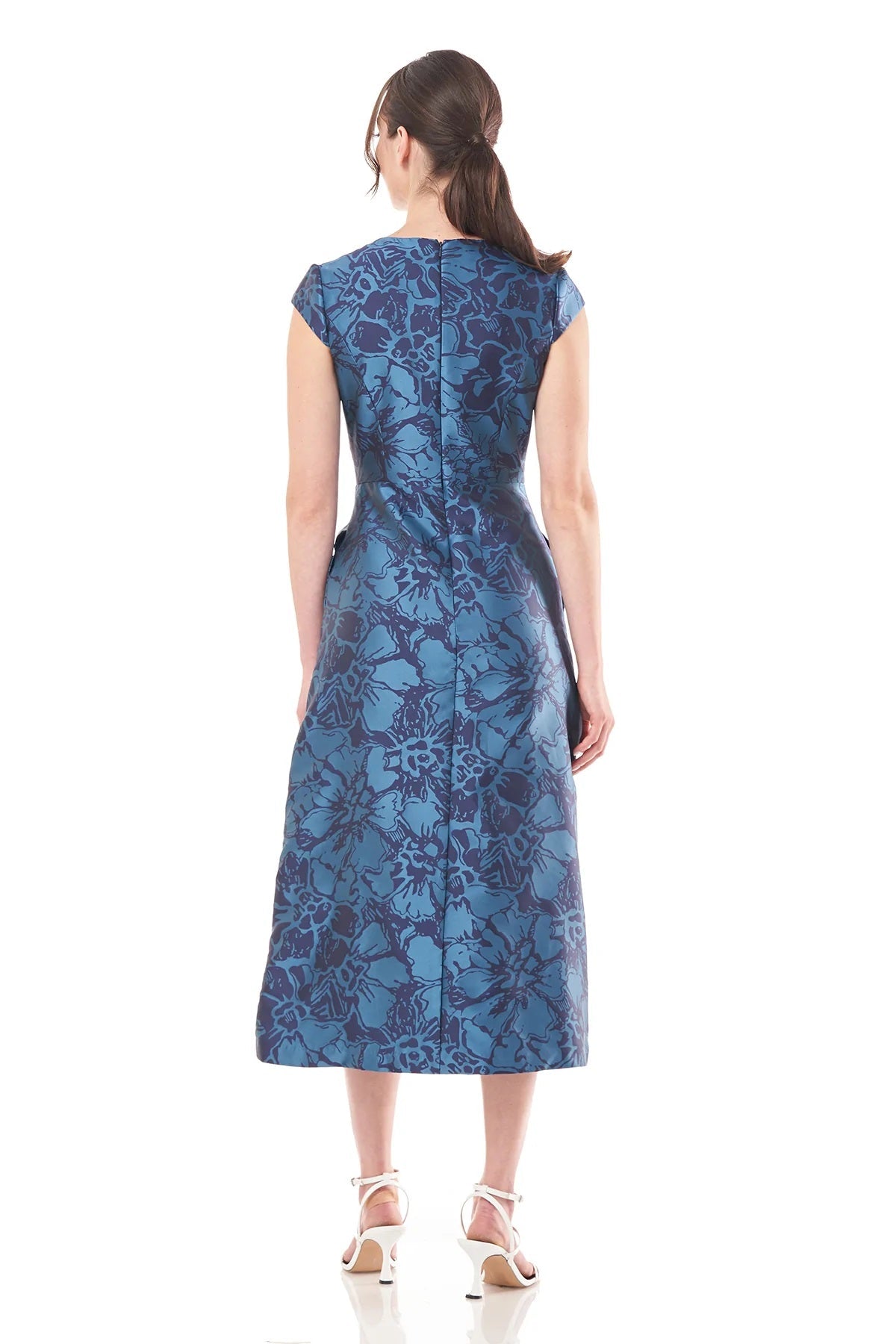 Massima Jacquard Midi Dress