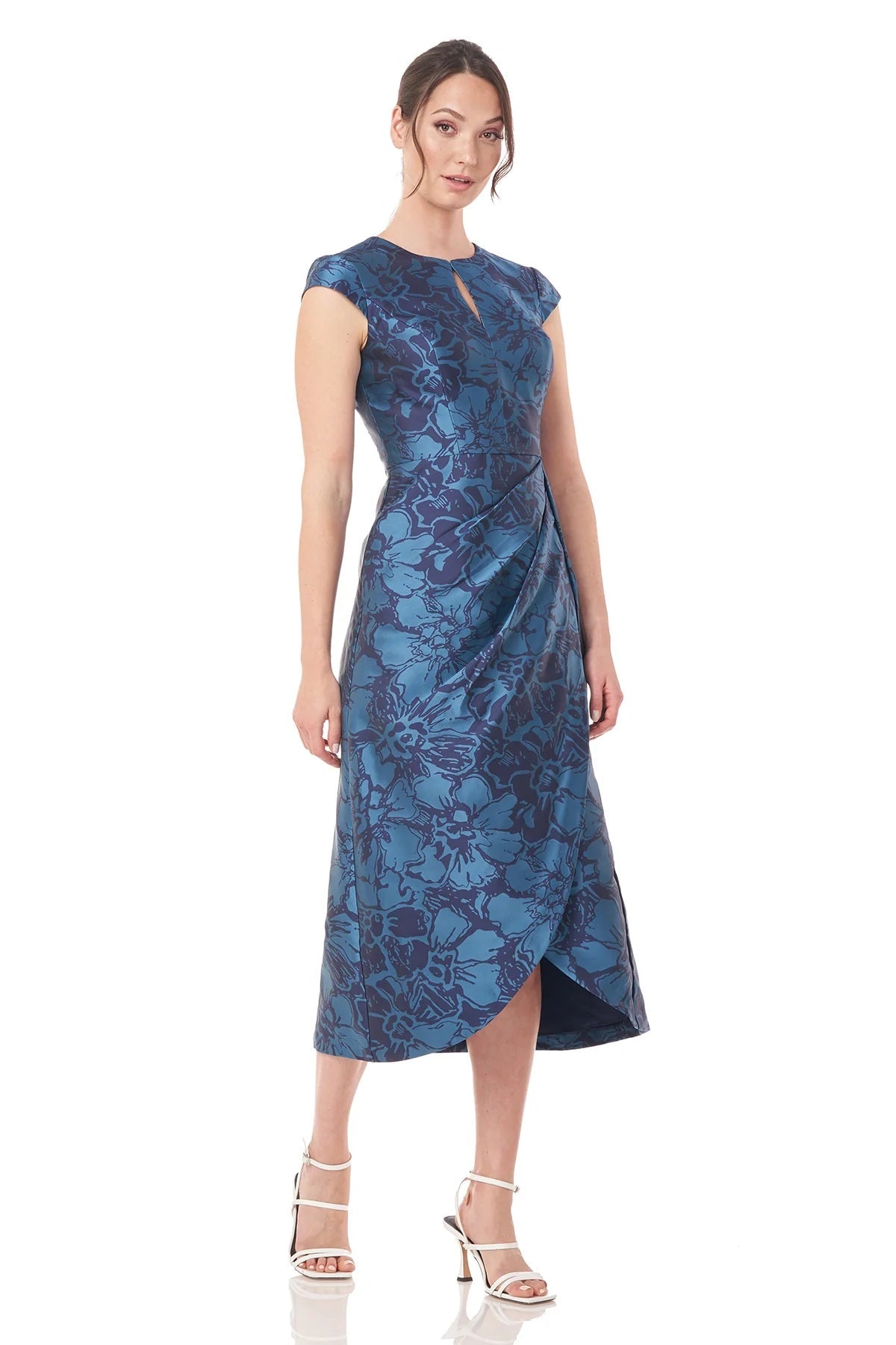 Massima Jacquard Midi Dress