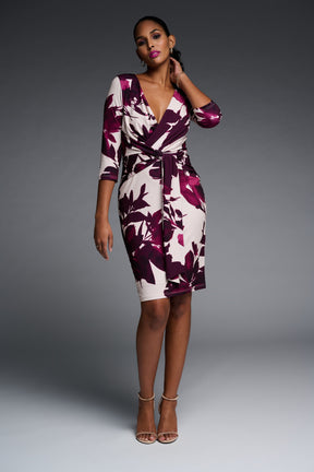 Mulberry Floral Wrap Dress