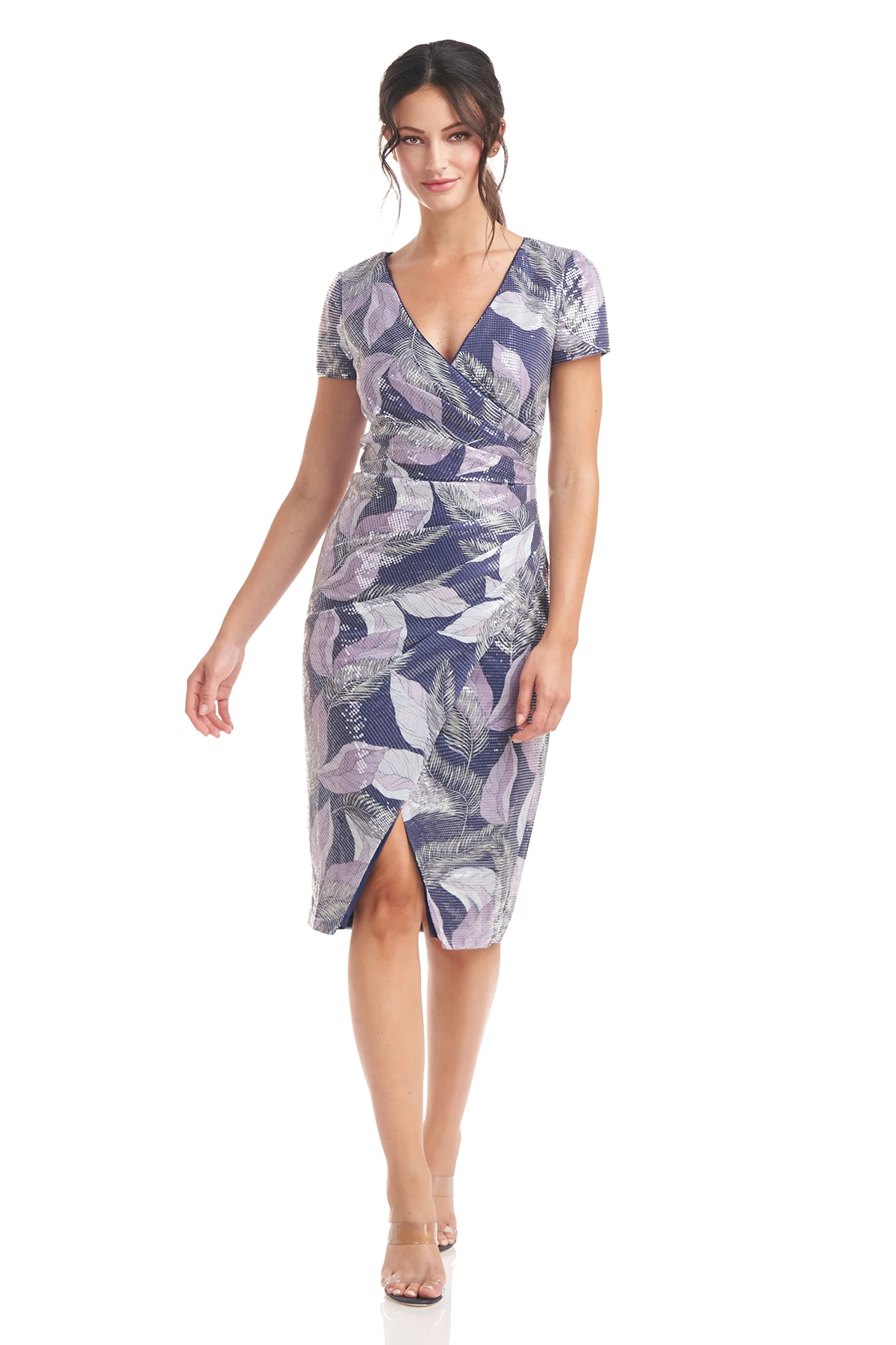 Nylah Wrap Knee Length Dress