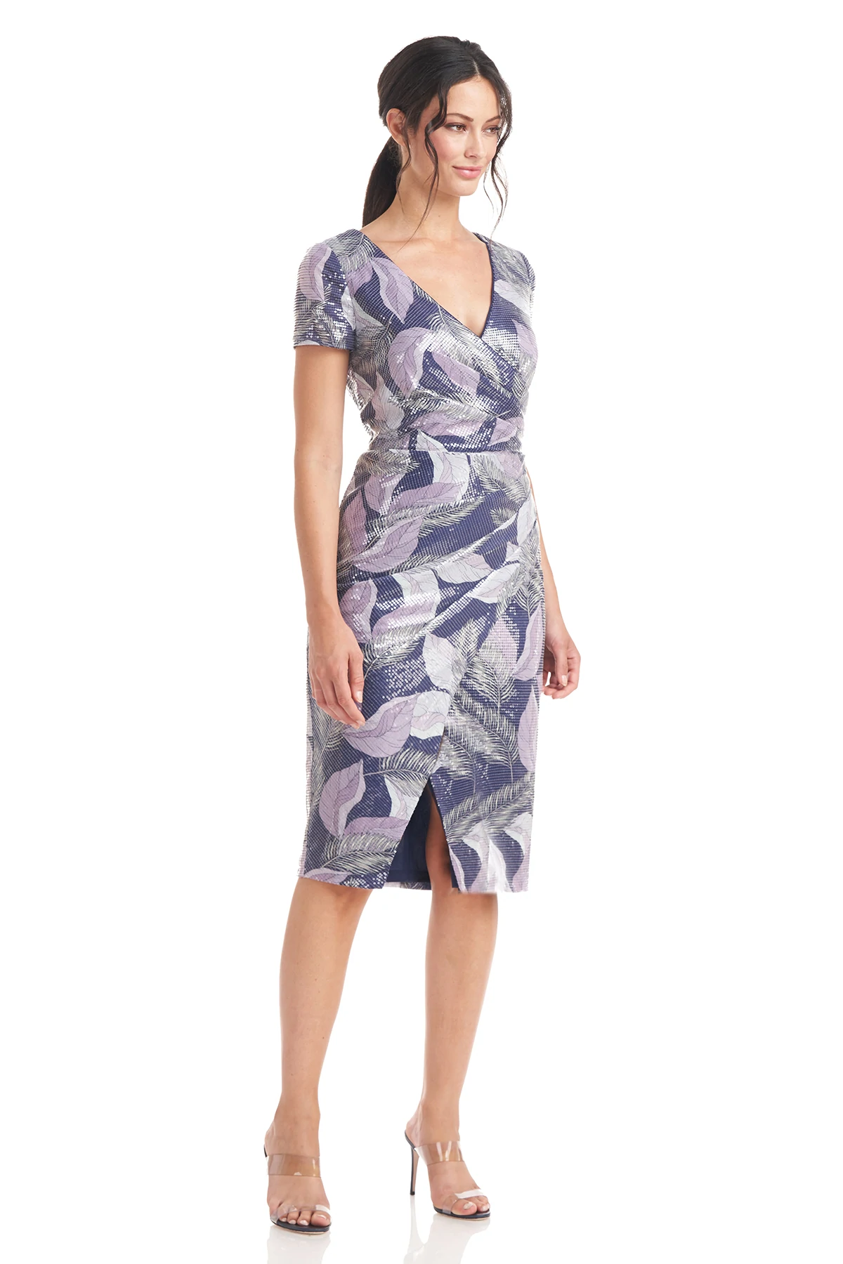 Nylah Wrap Knee Length Dress