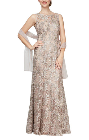Sequin Embroidered Gown
