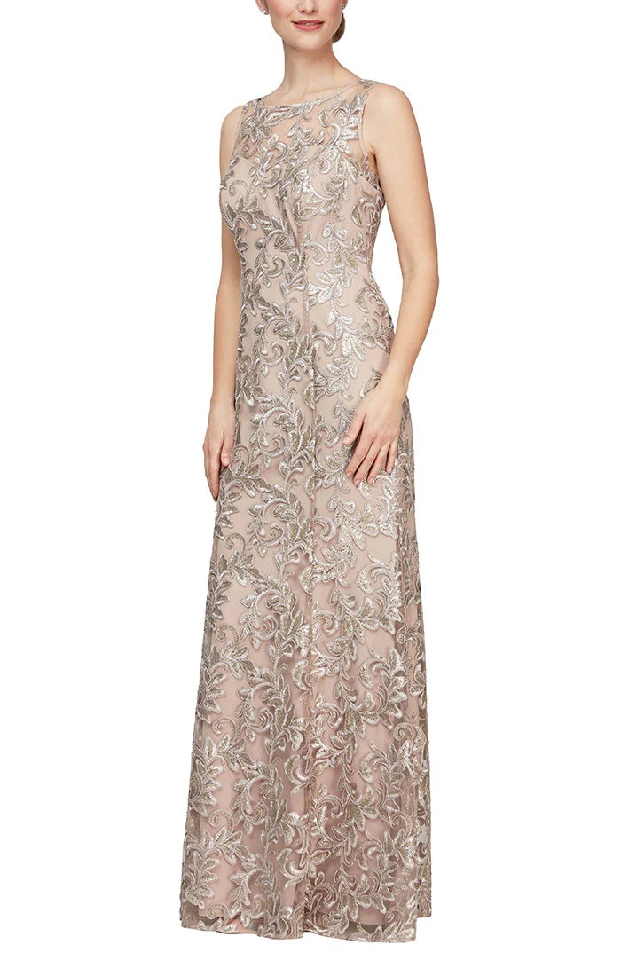 Sequin Embroidered Gown