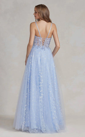 Shimmery Embroidered Corset Style Dress