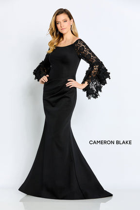 Stunning Lace Bell Sleeve Gown