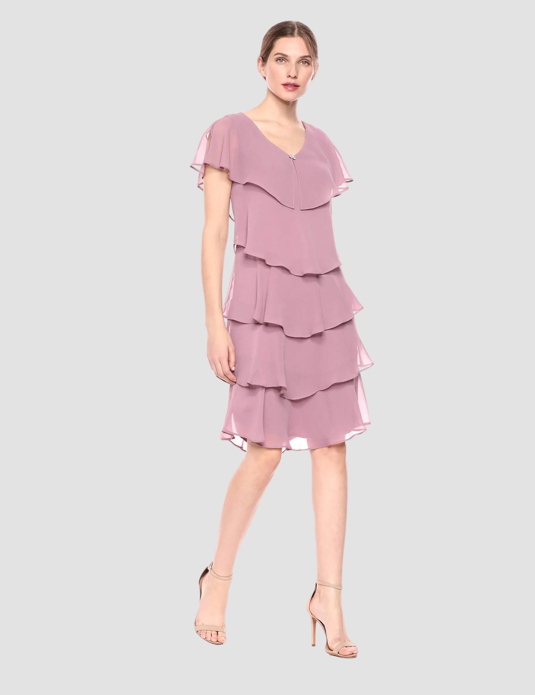 Tiered Capelet Dress | Lizzy's by Cathy Allan Tiered Capelet Dress | Lizzy's by Cathy Allan