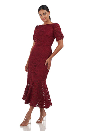 Zoey Lace Tea Length Dress | Lizzy's by Cathy Allan Zoey Lace Tea Length Dress | Lizzy's by Cathy Allan
